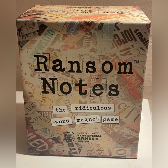 NWT Ransom Notes Word Magnet Game - Picture 2 of 3